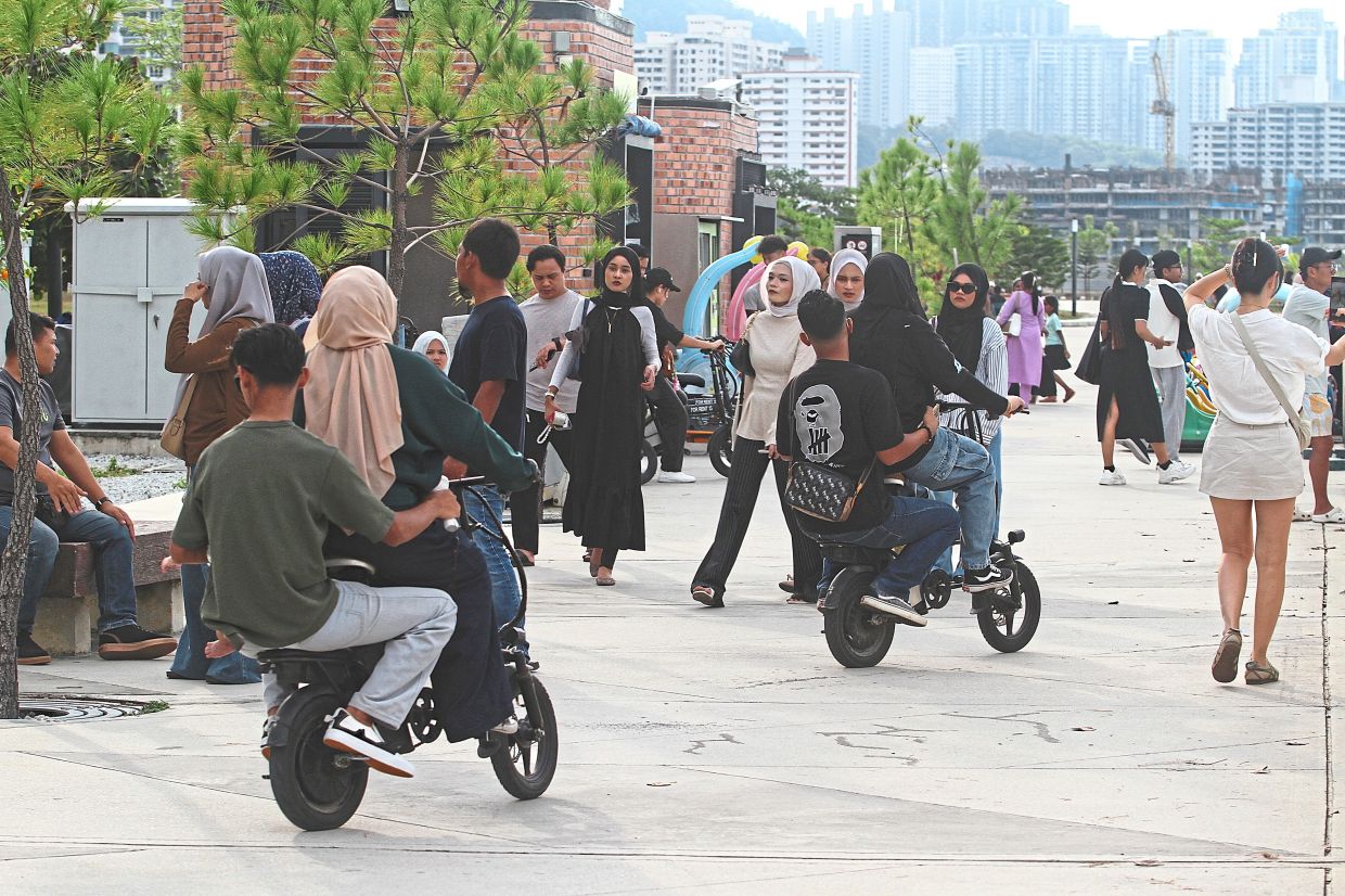Pedestrians worry over electric bikes, scooters and buggies being ridden in the crowded space.