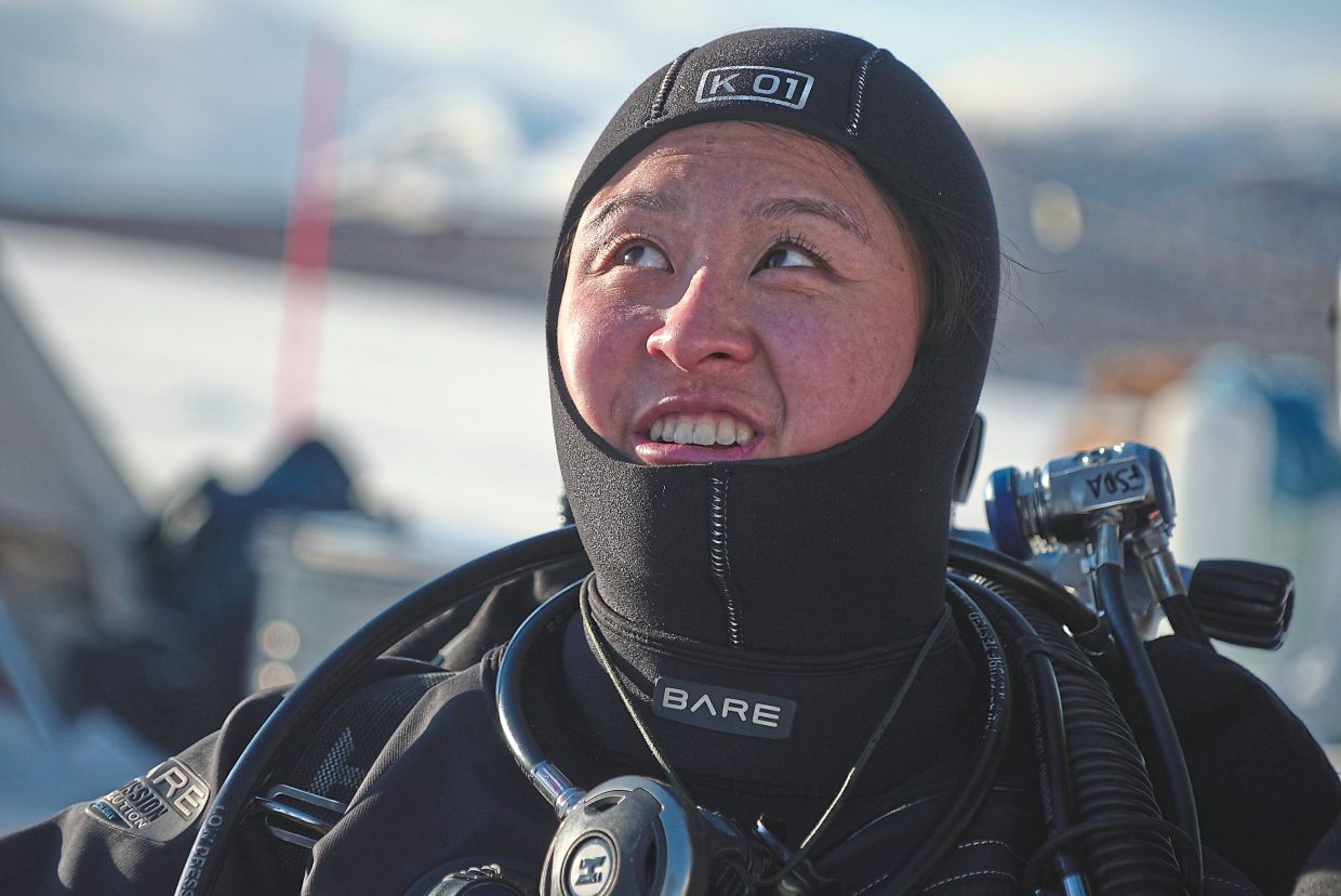 Chen says it’s her dream to dive in the polar regions.