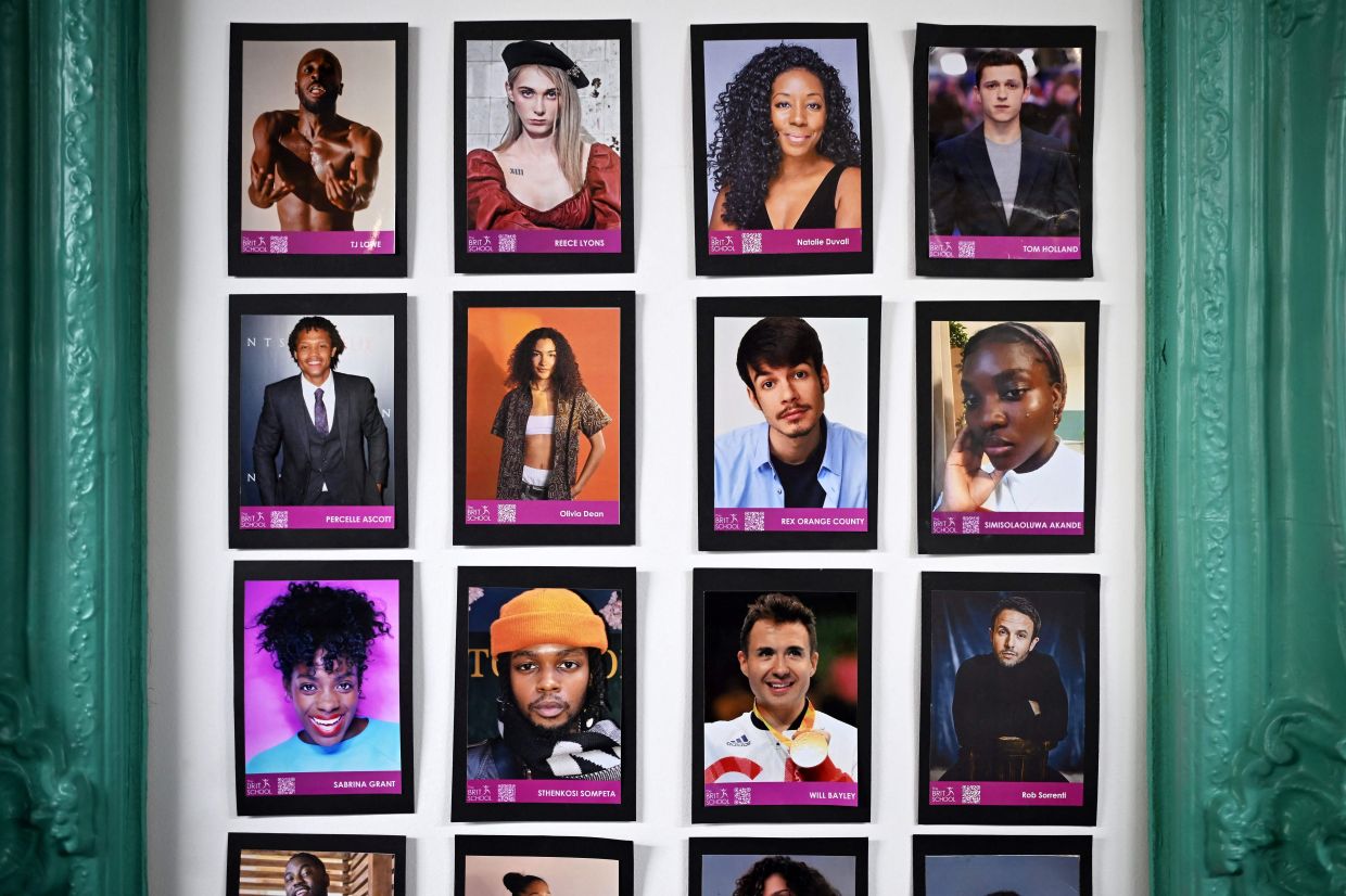 The 'Brit' wall of fame. Photo: AFP