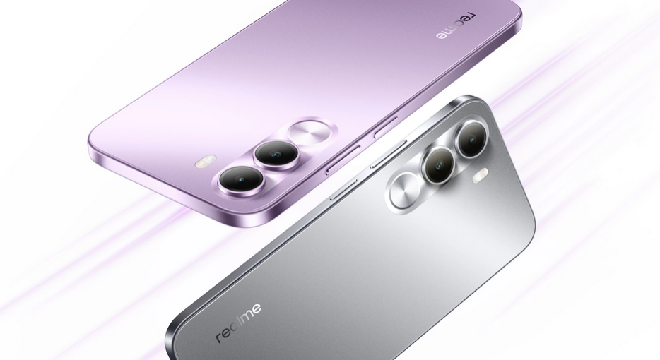The Realme C100i is available in Dawn Purple and Dusk Gray.