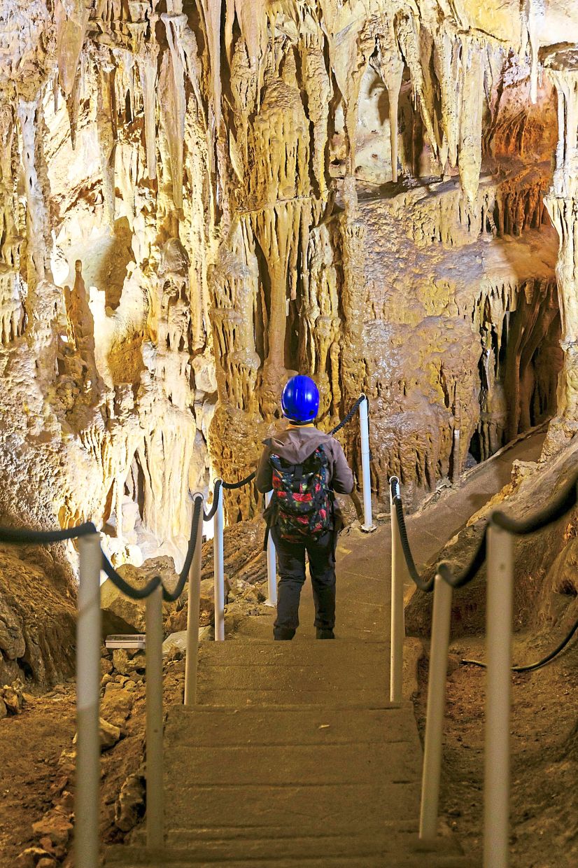Caving is a great activity for adventurous mothers.
