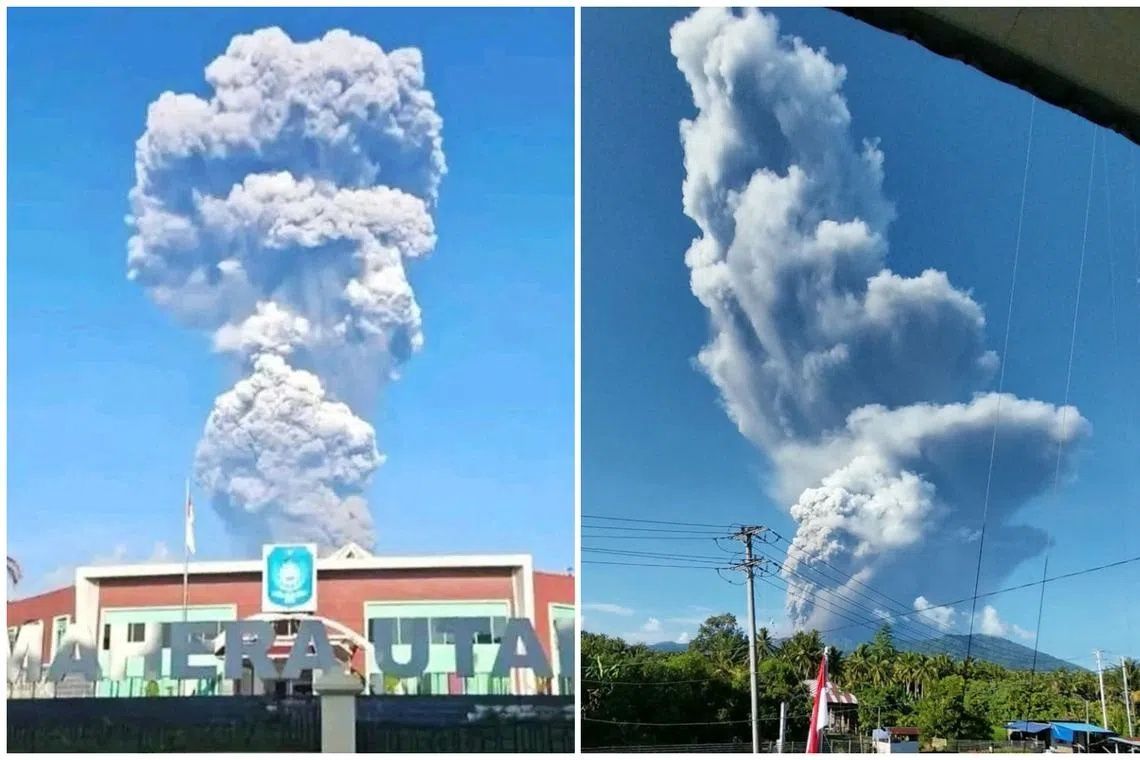 Nine of the 20 hikers are Singaporean and the rest are Indonesians, the head of a local rescue agency said. - Photos: AFP
