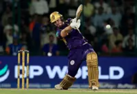 Cricket-Allen ton flattens Delhi, boosts Kolkata's playoff chance