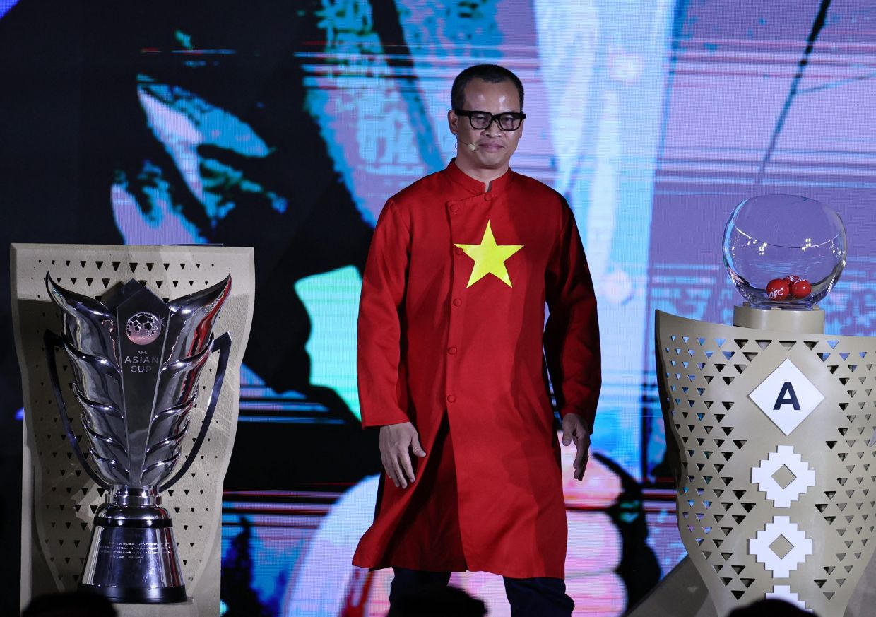 Soccer Football - AFC Asian Cup 2027 - Draw - Riyadh, Saudi Arabia: Vietnam football player Nguyen Minh Hai attends the draw. -- Photo: REUTERS/Hamad I Mohammed