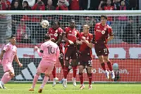 Soccer-Toronto draw record crowd against Messi's Inter Miami in World Cup dress rehearsal