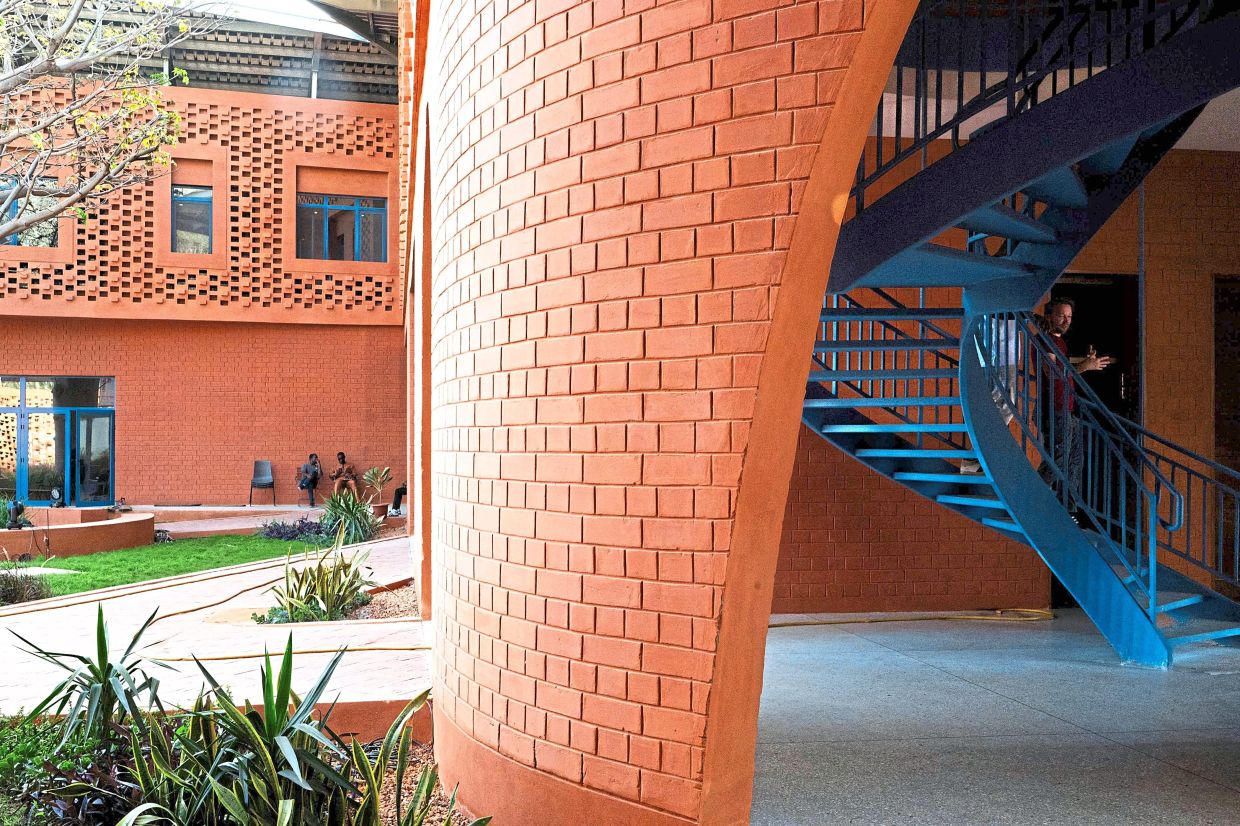 The new centre uses local bricks and open-air ventilation is abundant.