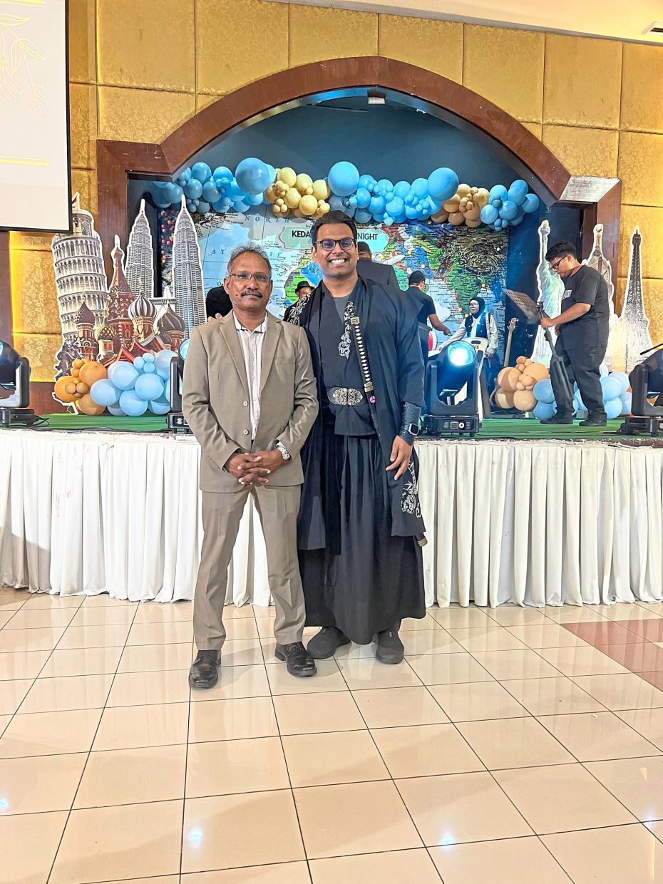 Dr Thiyagar Nadarajaw (left) shaped the author's (right) principles, reinforcing discipline, and reminded him to do the right thing, the right way.