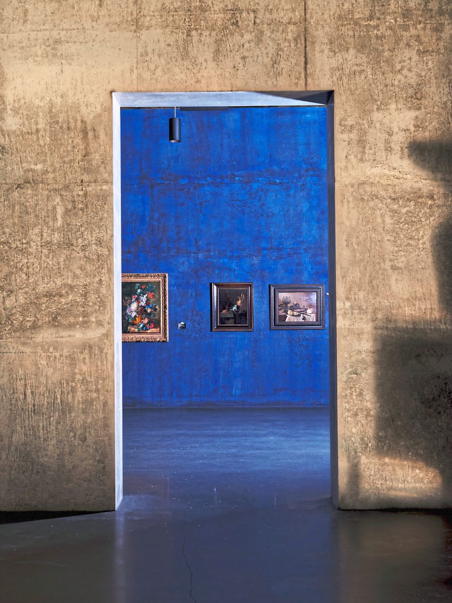 Works on display at the Los Angeles County Museum of Art.