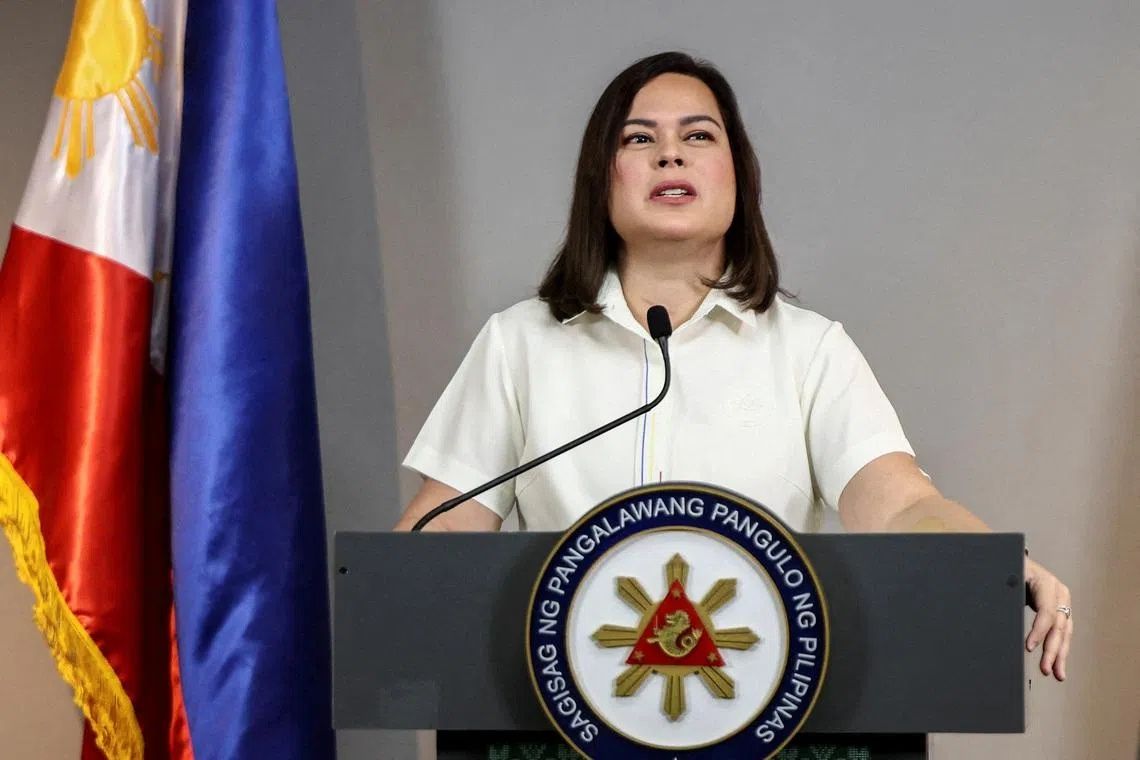 An impeachment by the lower congressional chamber would set the stage for Duterte’s trial in the 24-member Senate. A Senate conviction would ban her from politics for life and remove her from office.