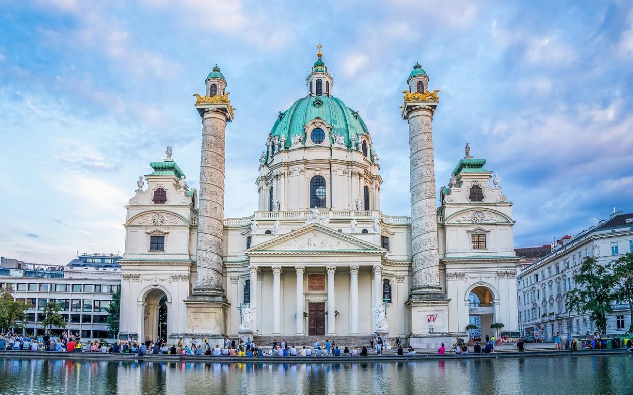 Karlskirche or St Charles's Church is one of the most popular attractions in Vienna. -- Pixabay