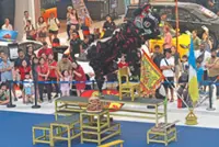 Soaring lions, dancing dragons