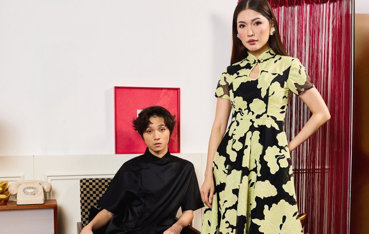 With Amber Chia nearby, her son Ashton Wong steps onto the fashion scene with a confidence that feels both inherited and entirely his own.