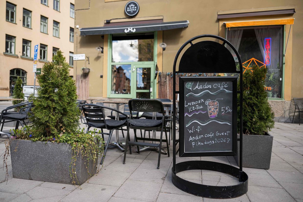 The Andon Cafe in Stockholm. — Jonathan NACKSTRAND/AFP