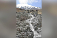 Mt Fuji’s ‘phantom waterfalls’ appear earlier than usual, delighting climbers