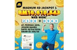 A simple lucky pick ticket turned 20 years of Magnum 4D loyalty into an RM10.6mil jackpot