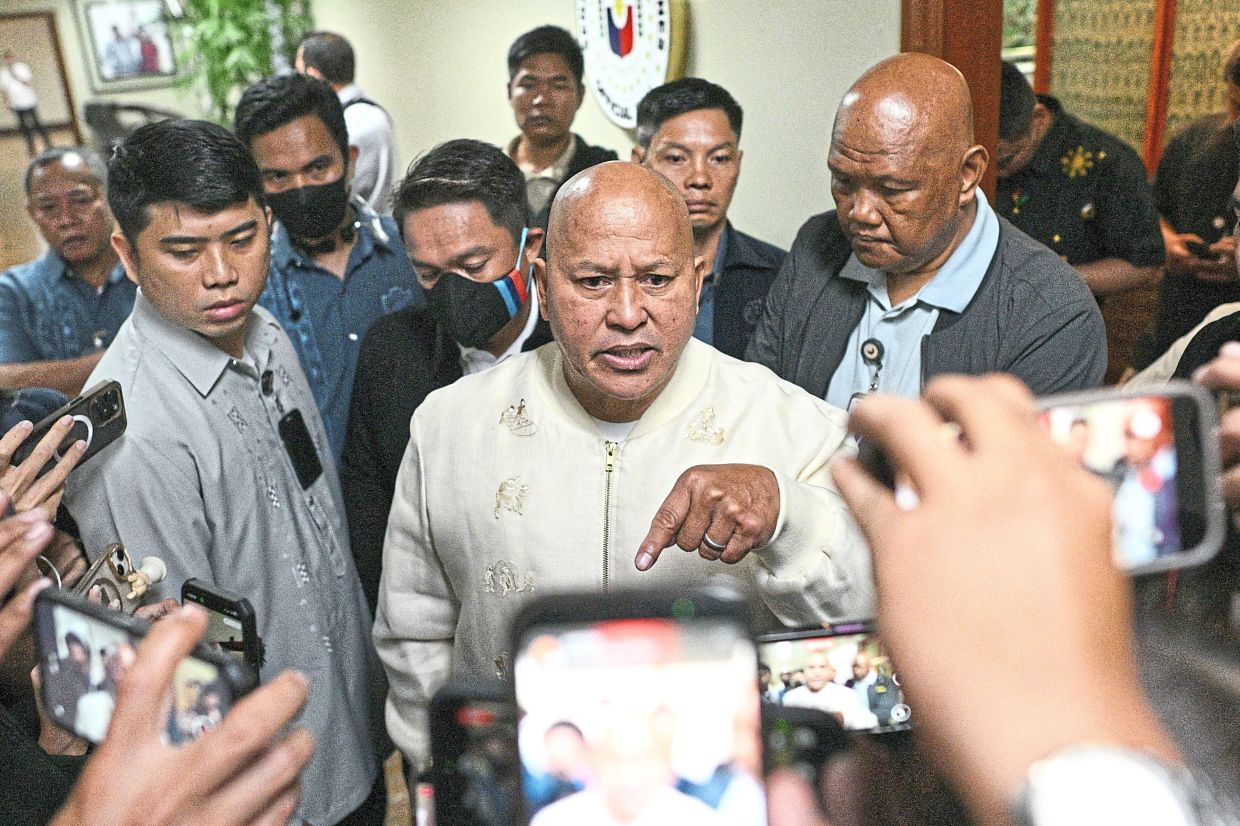 The Inter­national Criminal Court unsealed an arrest warrant for a prominent Philippine senator linked to the deadly “war on drugs” overseen by ex-president Rodrigo Duterte.