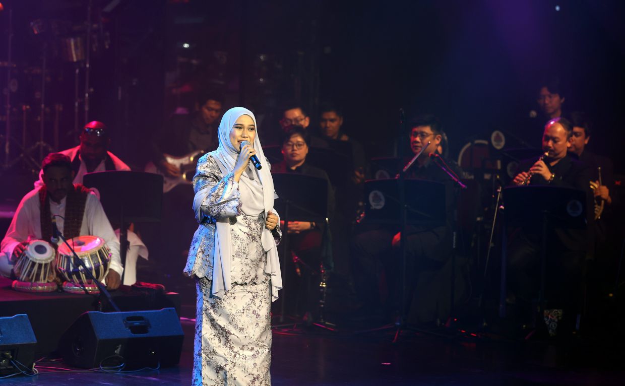 Nurfarhana Abu Bakar performing at the opening gala.