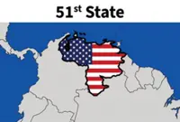 Trump posts graphic of Venezuela as 51st US state