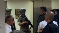 (Update) Shots heard at Philippine Senate as lawmaker wanted by ICC holds out