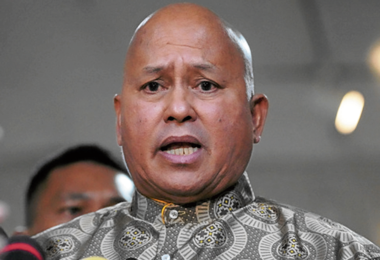 Senator Ronald 'Bato' dela Rosa speaking to reporters at the Philippine Senate in Pasay, Philippines onMay 13, 2026. —AP 