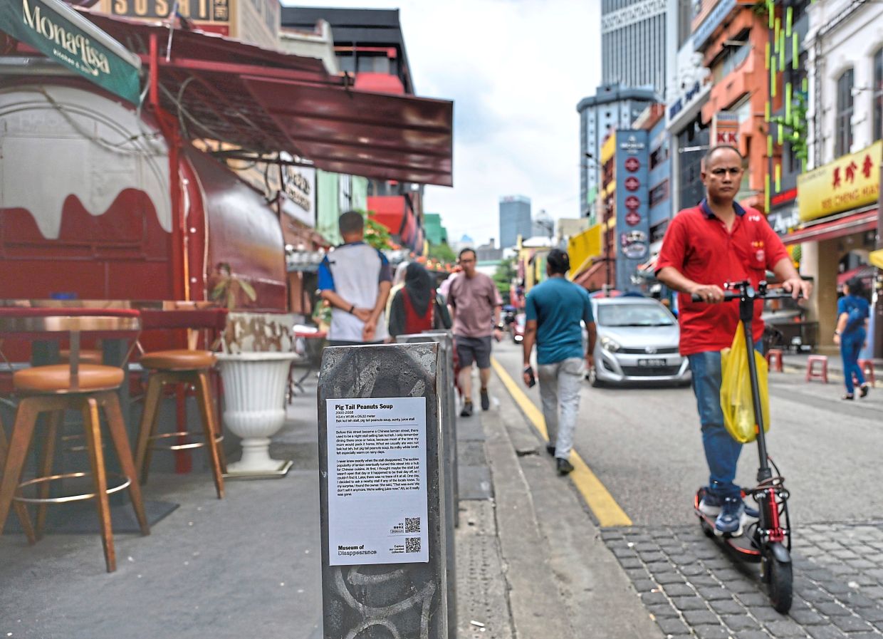 Keep your eyes peeled for these ‘artworks’ in Petaling Street, many of which are hidden in plain sight.