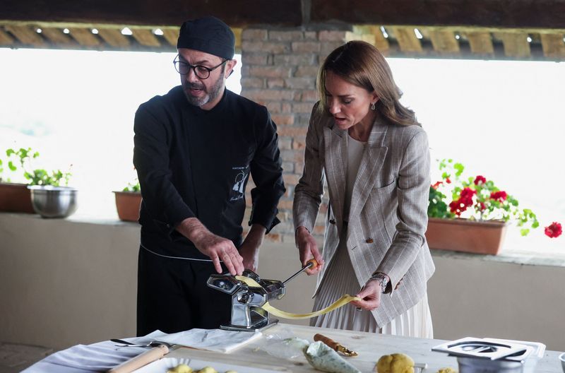 Kate, the wife of heir-to-the-throne Prince ​William, is visiting Italy as part ⁠of her work on childhood ⁠development, a central theme of her public work.