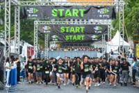 Sweat, songs, moves break out at music run
