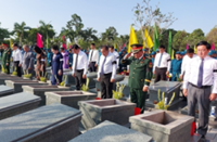 Memorial, burial held for 158 Vietnamese volunteer soldiers, experts recovered from Cambodia