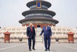Chinese public greets Trump in Beijing with AI memes, confidence