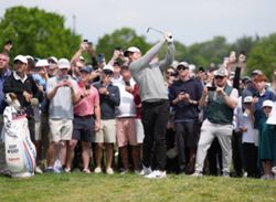 Golf-McIlroy makes bogey start to PGA Championship as Aronimink awaits defending champion Scheffler