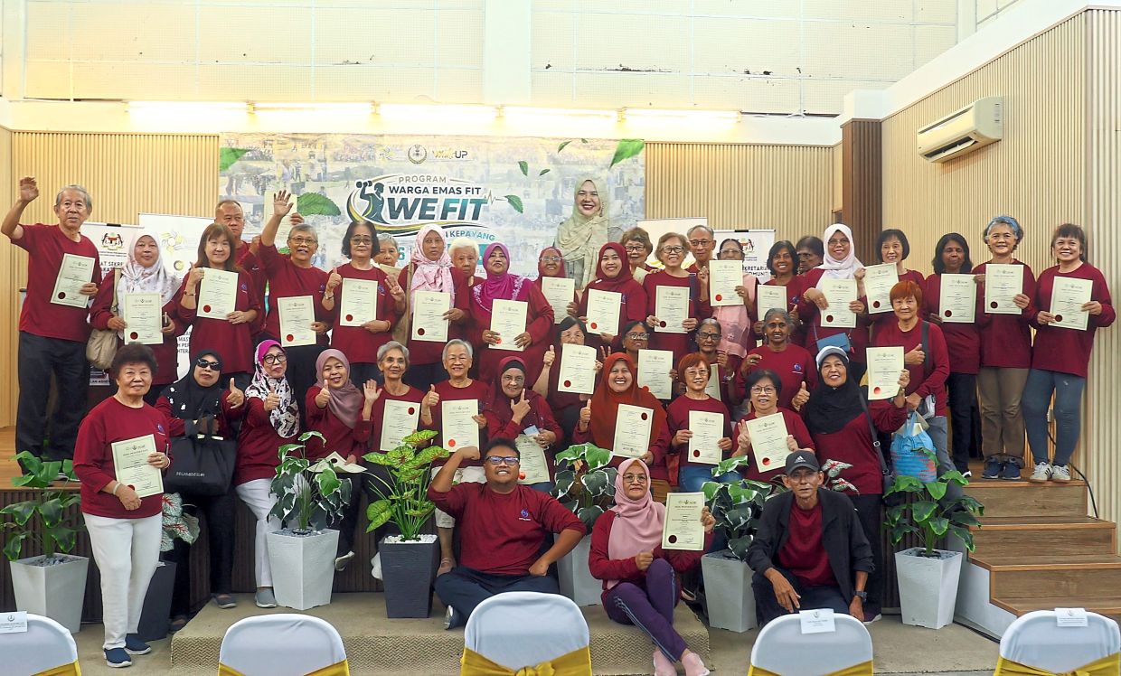 About 300 elderly folk gathered for the WE Fit programme at Greentown Hall.