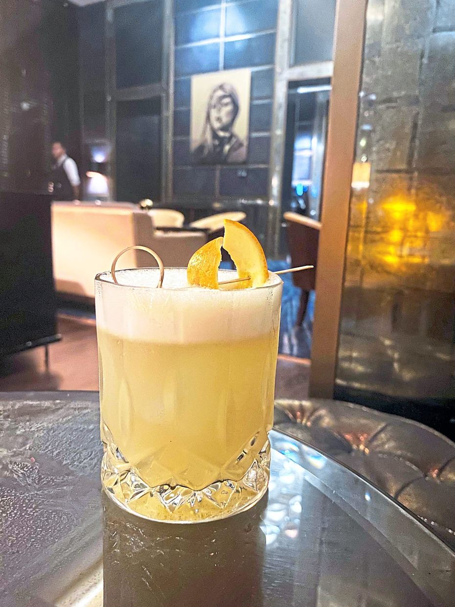 The Whiskey Sour Remastered uses oleo saccharum as the sweetening agent.