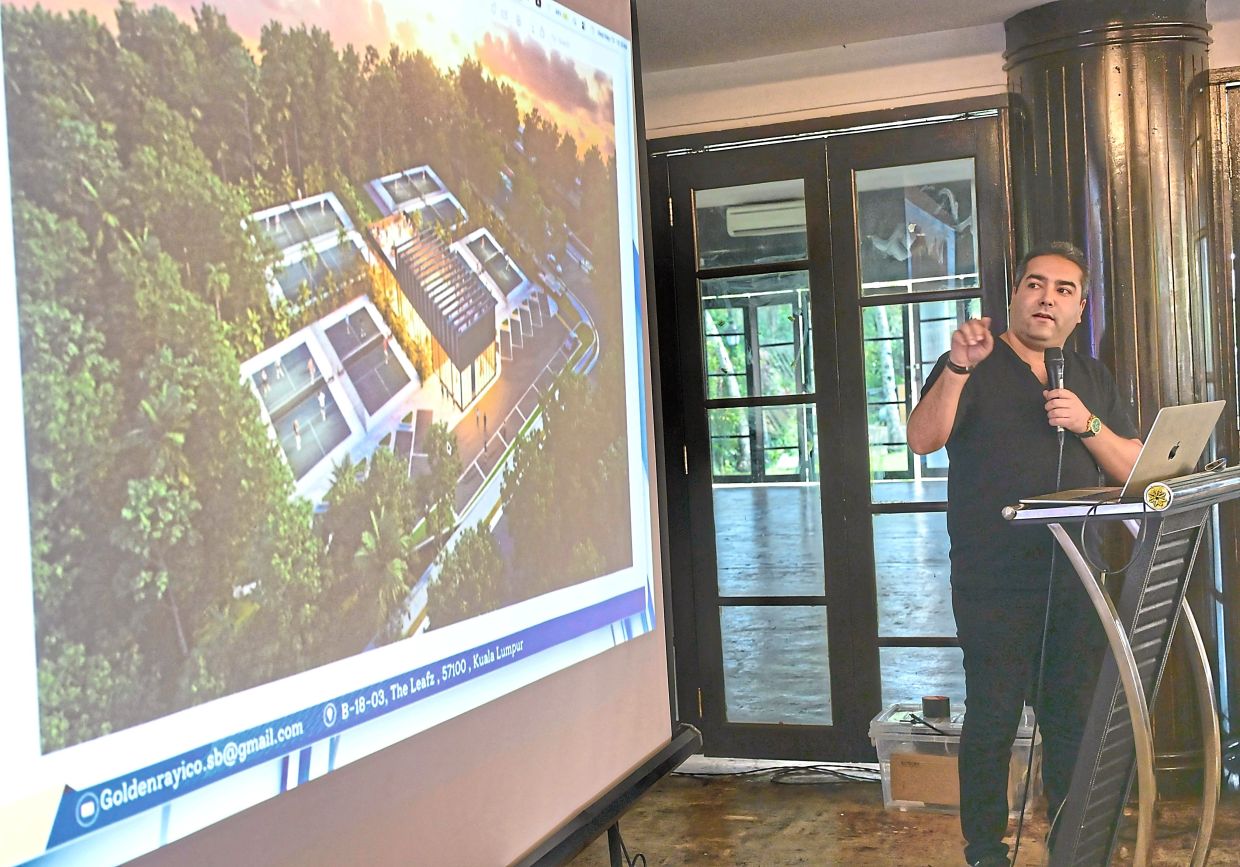 Afshin says the project is intended to be a small facility for the community.