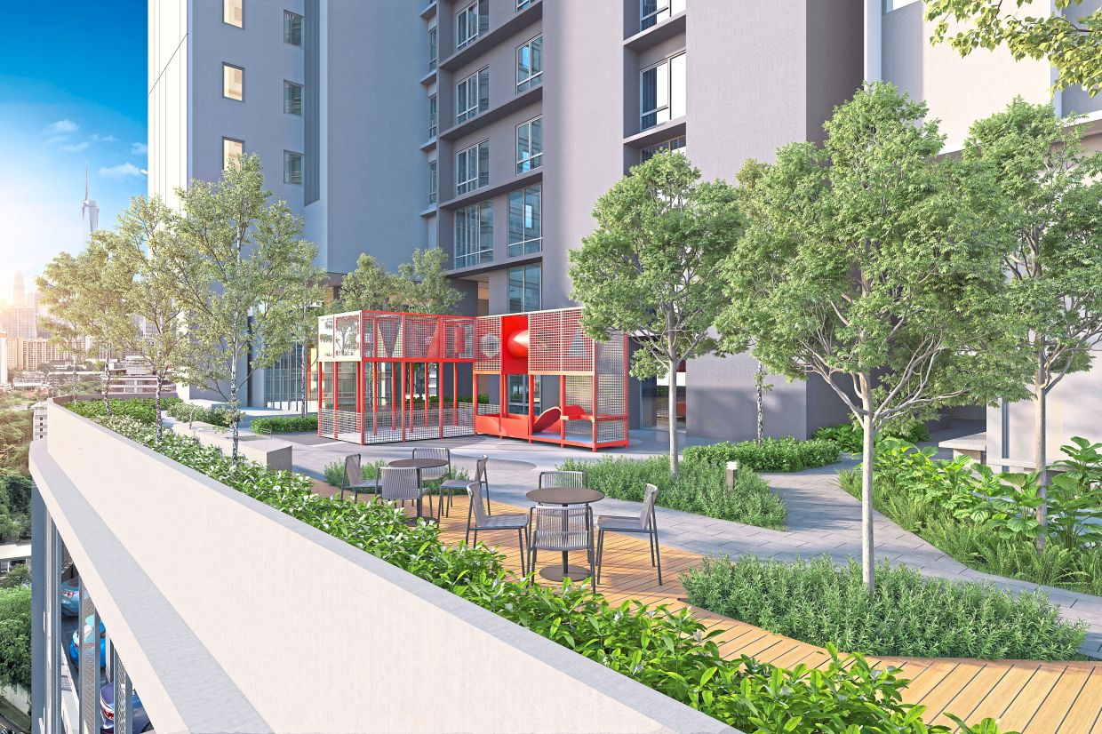 An artist’s impression of the playground at J.Rayon.