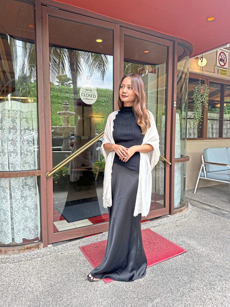 Audrey Hepburn's classic glamour and elegance serves as inspiration for some of Reem Shahwa's looks. Photo: Reem Shahwa