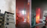 Fireman hurt after falling into drain while battling blaze at JB apartment
