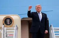 Trump heads home after China talks