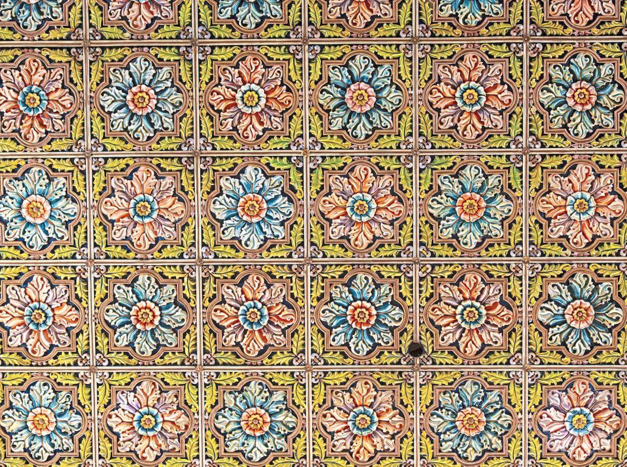 Athangudi tiles are traditional, handmade tiles from Chettinad.