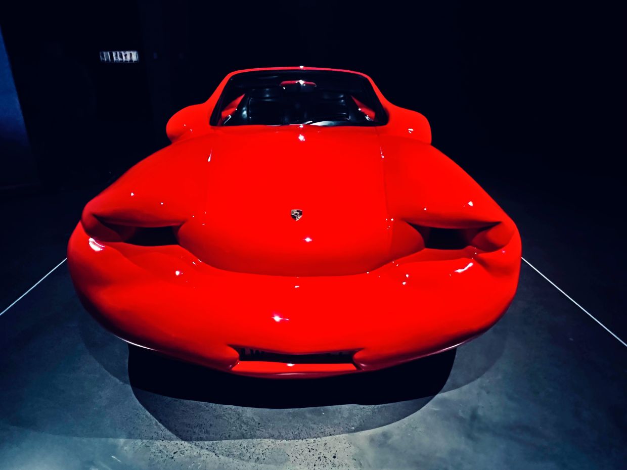 The Mona museum is home to a diverse array of interesting exhibits, including this Fat Car by Austrian artist Erwin Wurm.