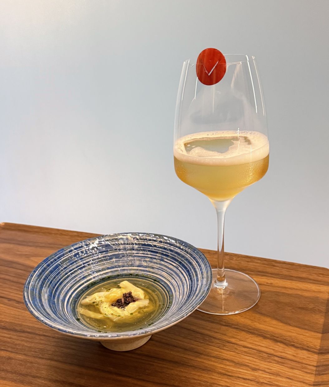 The second pairing was Cassava Noodles, and the Passionfruit cocktail. 