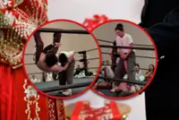 China couple make wedding memorable by hosting wrestling match, with loser facing housework