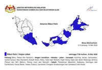 MetMalaysia warns of thunderstorms in southern peninsula, Borneo States until 7pm (May 16)