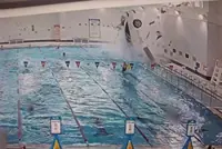Car crashes into pool at South Korea sports centre, swimmers rescue driver