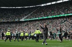 Soccer-Hearts call for strong action after 'shameful' scenes at Celtic