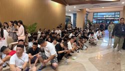 Hiding in plain sight: Foreign scammers detained at Cambodia's Prince Plaza