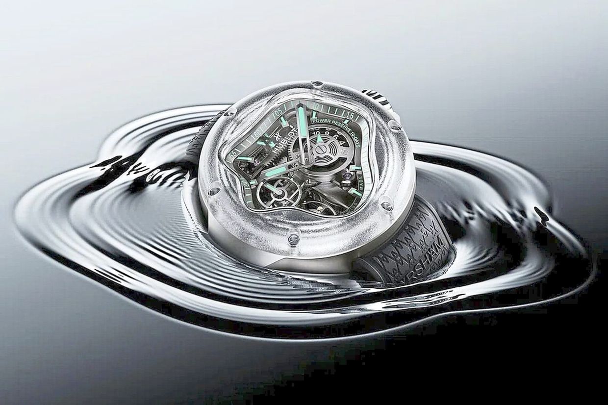 The Hublot MP-17 Meca-10 Arsham Splash Titanium Sapphire. — Photos: Hublot