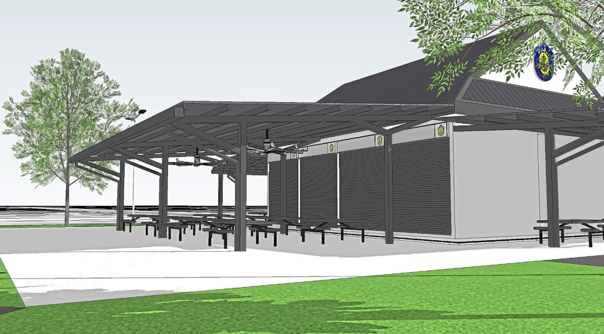 Artist’s impression of the food court in Taman Melawati post-upgrade. — Handout