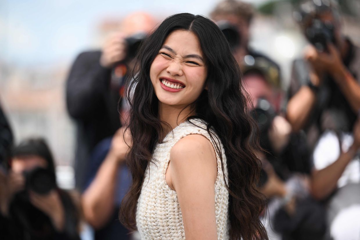 South Korean actress Ho-yeon Jung poses during a photocall of the film, Hope, at the 79th edition of the Cannes Film Festival in Cannes, southern France, on May 18, 2026. -- Photo by Olivier CHASSIGNOLE / AFP