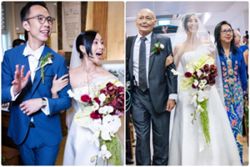 Singaporean radio DJ Sonia Chew marries investment banker in church wedding
