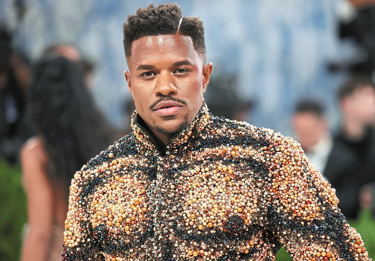 US actor and singer Jeremy Pope turned heads in an archival pearl-beaded evening jacket by Vivienne Westwood. Originally created in 1996 by legendary corset-maker Mr Pearl, thestriking piece featured an illusion of a sculpted male torso at the front and ruby-red beaded lacerations trailing down the back. — Reuters